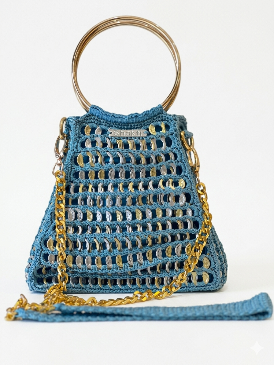 Bolso ESERAL MINI - Aluminio Reciclado Forma Triangular