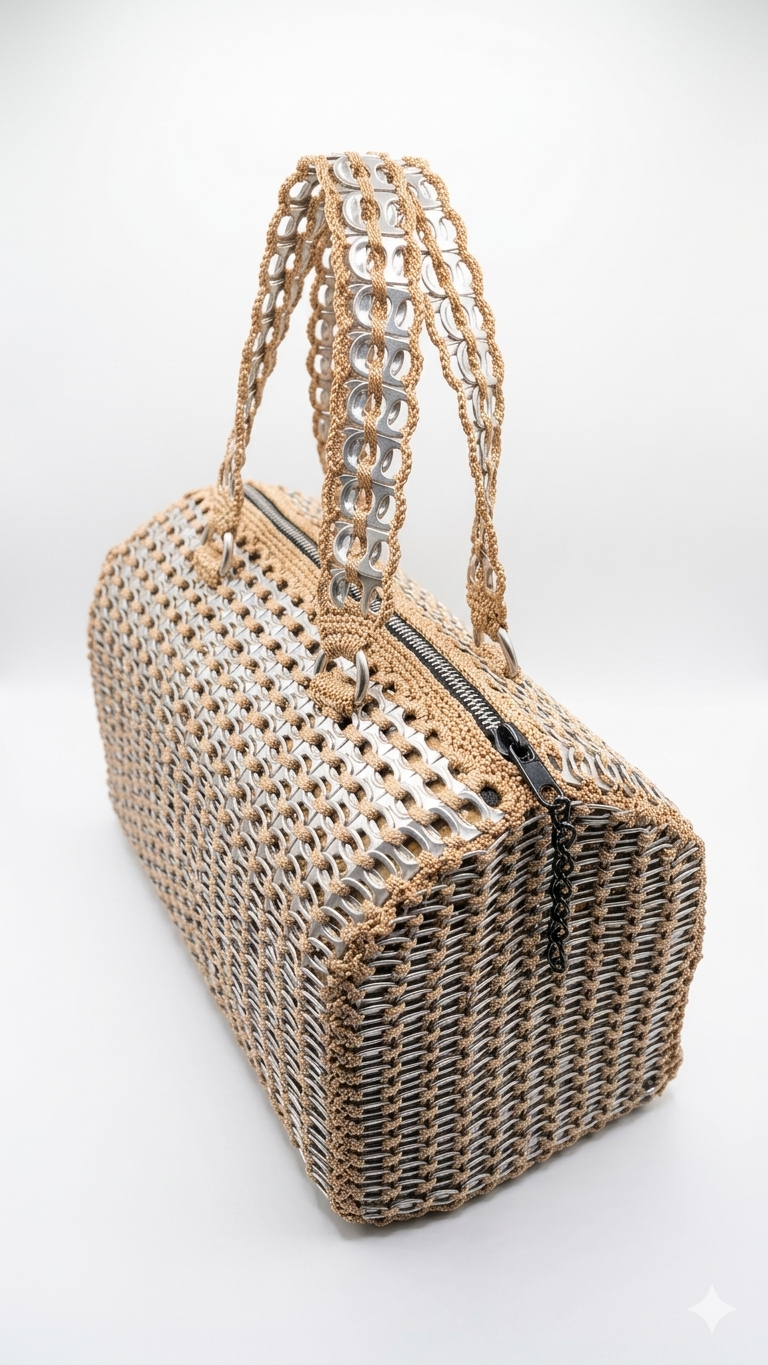 Bolso Essere — Baúl Artesanal de Anillas Plateadas