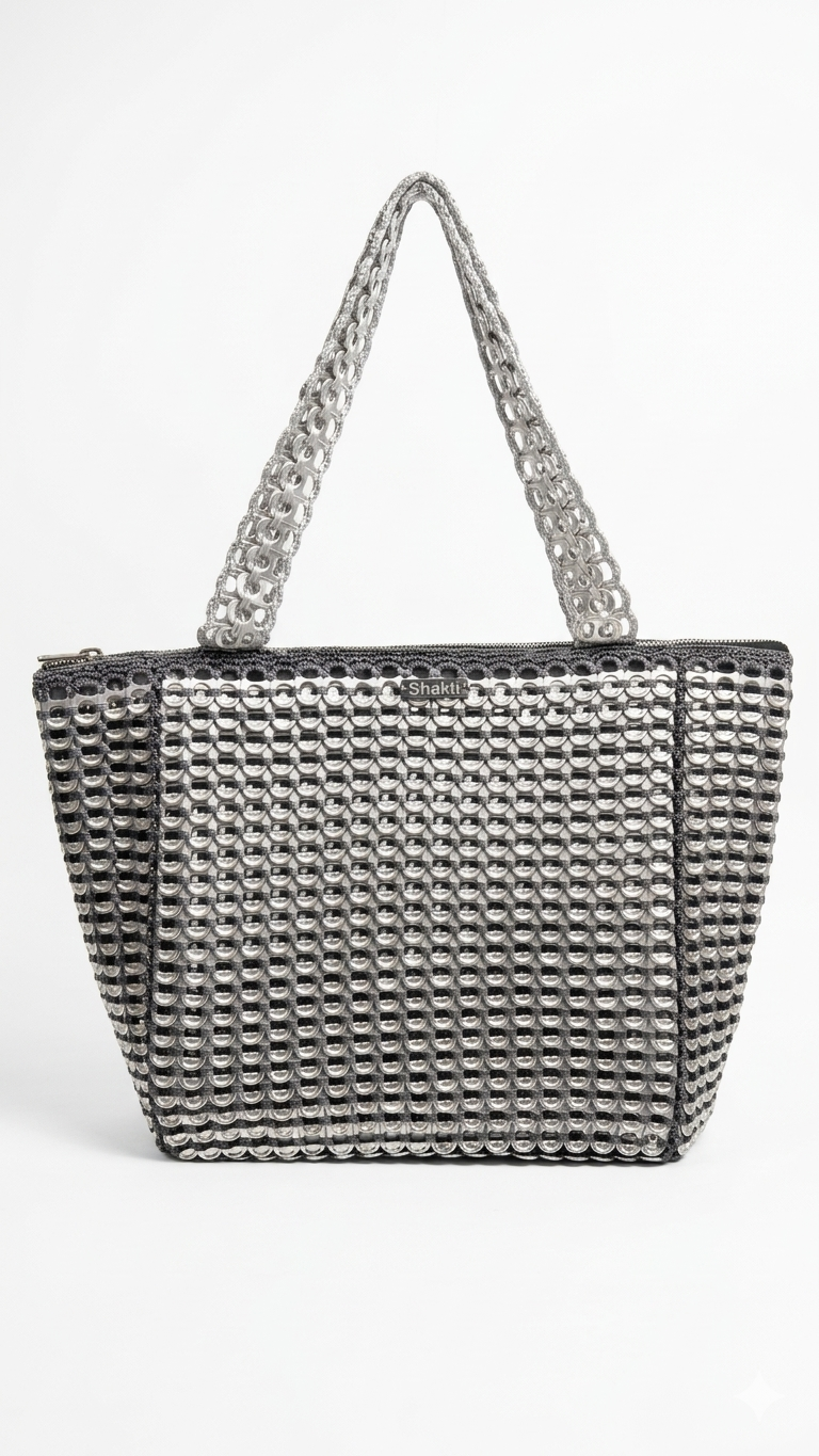 Bolso Selah — Aluminio Reciclado Plateado
