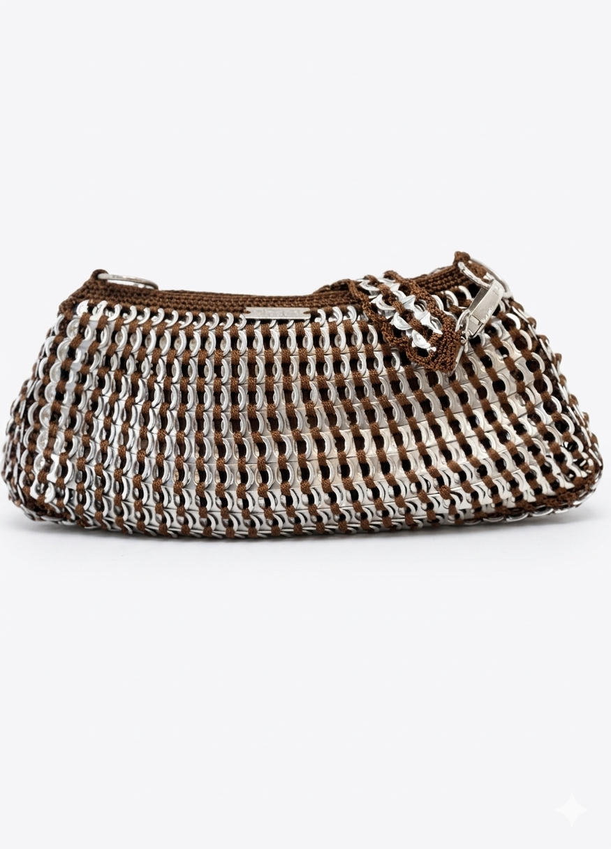 Bolso Artesanal MEDIULANUM - Aluminio Reciclado Tejido a Mano