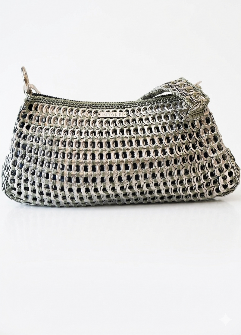 Bolso Artesanal MEDIULANUM - Aluminio Reciclado Tejido a Mano