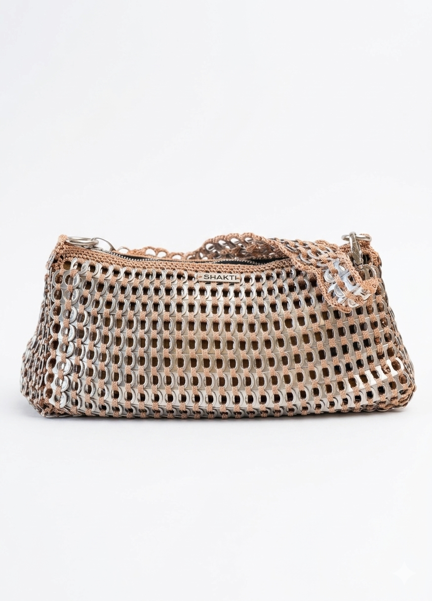Bolso Artesanal MEDIULANUM - Aluminio Reciclado Tejido a Mano