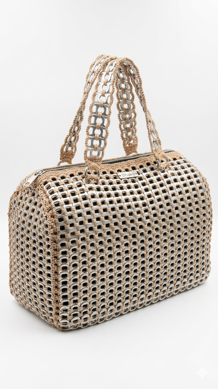 Bolso Essere — Baúl Artesanal de Anillas Plateadas