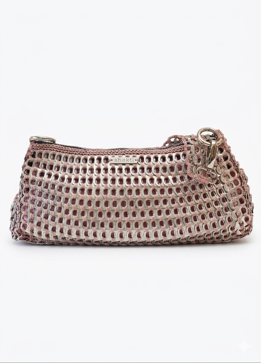 Bolso Artesanal MEDIULANUM - Aluminio Reciclado Tejido a Mano