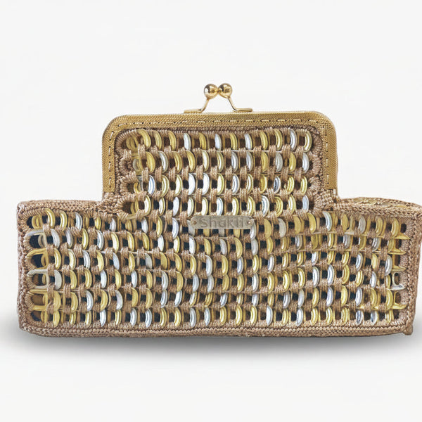 Clutch GRACIA - Aluminio Reciclado Dorado